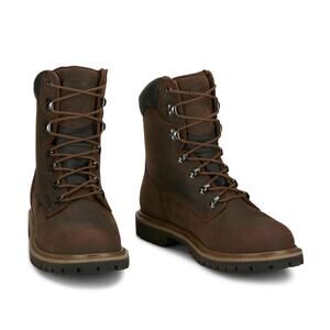 Chippewa Men's Tough Bark Cafe Birkhead 8" Waterproof Insulated Boots Size 15 M